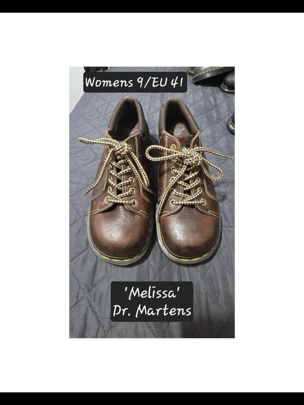 Dr. Martens Melissa Brown Leather Lace-Up Women's Boots
